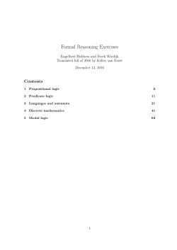 Formal Reasoning Exercises