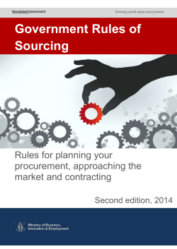 Government Rules of Sourcing