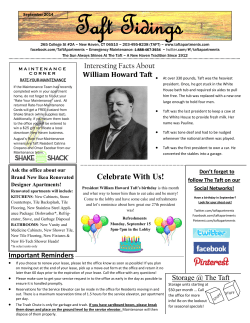 September 2014 Newsletter