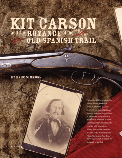 Kit Carson and the Romance of the Old Spanish Trail