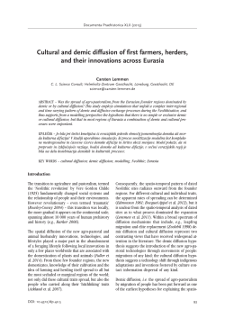 Cultural and demic diffusion of first farmers, herders, and their