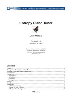 Manual - Entropy Piano Tuner