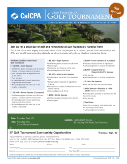 GoLF ToURNAMENT