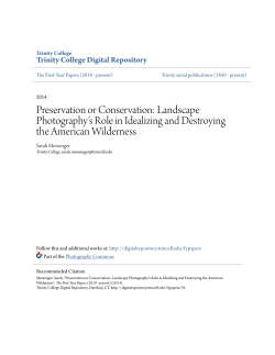 Preservation or Conservation - Trinity College Digital Repository