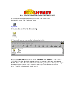 How to change your Dialup Number in Windows 98/95 1. From the