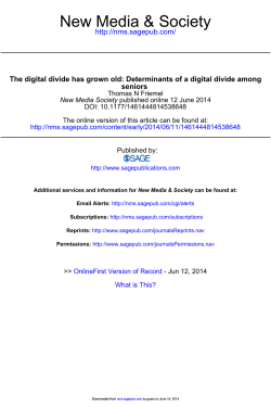 The digital divide has grown old: Determinants