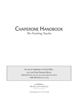 chaperone handbook