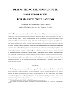 desensitizing the minimum-fuel powered descent for mars pinpoint