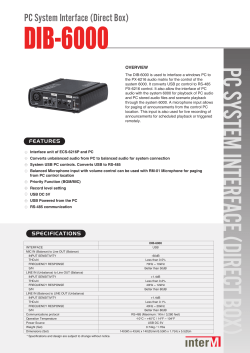 DIB-6000 Leaflet - Inter-M