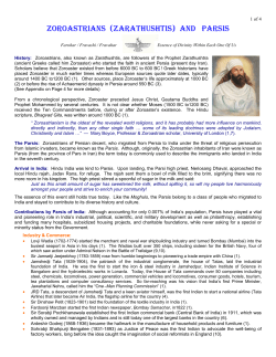 ZOROASTRIANS (ZarathusHtis)