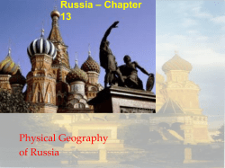 Russia &ndash; Chapter 13 Physical Geography of Russia