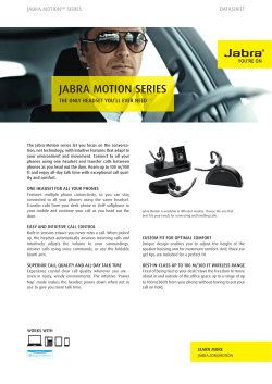 JABRA MOTION SERIES