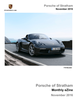 Porsche of Stratham November 2016