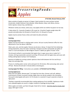 Apples, SP 50-446 - Oregon State University Extension Service