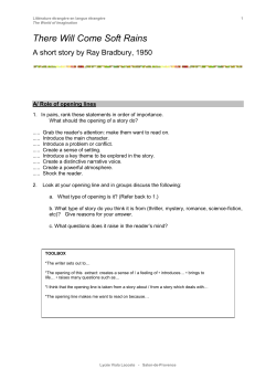 There Will Come Soft Rains