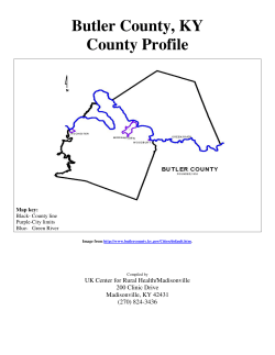 Butler County, KY County Profile - University of Kentucky | Medical