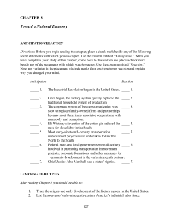 CHAPTER 8 Toward a National Economy