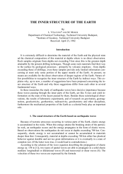 the inner structure of the earth