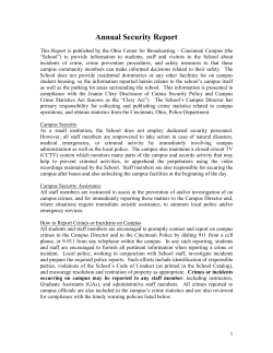 Annual Security Report (Cincinnati)