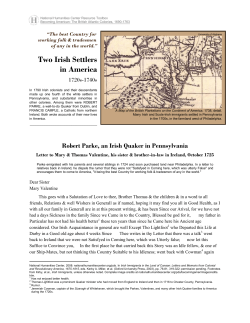 Irish in Pennsylvania - National Humanities Center