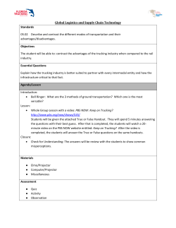 Global Logistics and Supply Chain Technology Standards 05.02