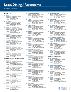 Local Dining / Restaurants