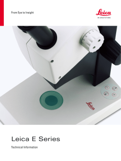 Leica E Series - Leica Microsystems
