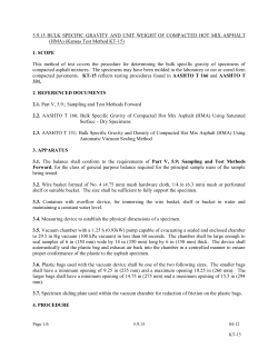 5.9.15 BULK SPECIFIC GRAVITY AND UNIT WEIGHT OF