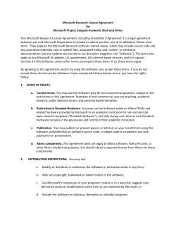 Microsoft Project Catapult Academic Shell and Driver