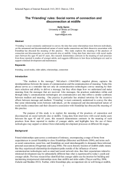 Print this article - AoIR Selected Papers of Internet Research