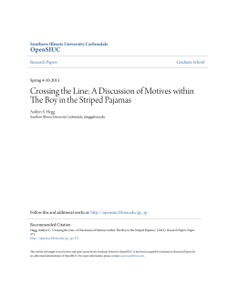 Crossing the Line: A Discussion of Motives within The Boy in the