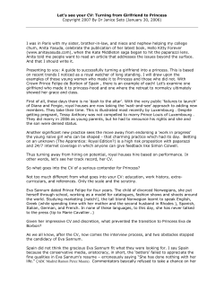 Let`s see your CV: Turning from Girlfriend to Princess Copyright