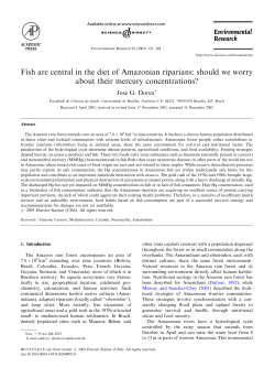 Fish are central in the diet of Amazonian riparians: should we