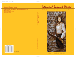 Latino(a) Research Review