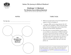 Series: The Journey to Biblical Manhood Challenge 1:3 Manhood