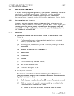 Community Development Code Section 430