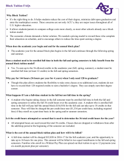 Block Tuition FAQs