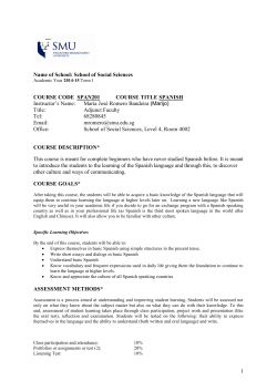 Course Outline Template