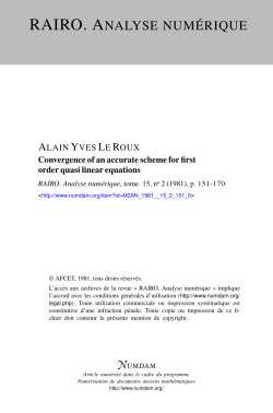 Convergence of an accurate scheme for first order quasi