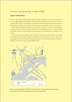 Jan van den Noort, Pioneers of Electricity in Rotterdam