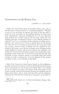 Commentators on The Roman Law