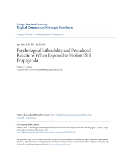Psychological Inflexibility and Prejudiced Reactions When Exposed