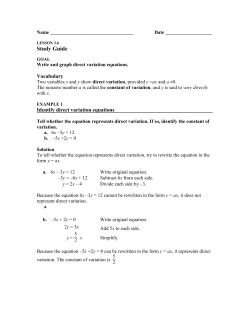 Chapter 3.6 Study Guide