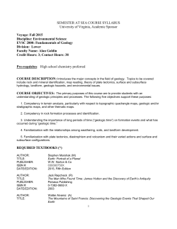 SEMESTER AT SEA COURSE SYLLABUS
