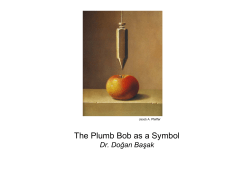 The Plumb Bob as a Symbol