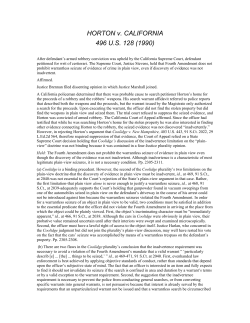 HORTON v. CALIFORNIA 496 U.S. 128 (1990)