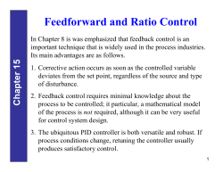 Feedforward and Ratio Control