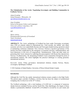 The Globalization of the Arctic