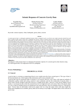 Seismic Response of Concrete Gravity Dam