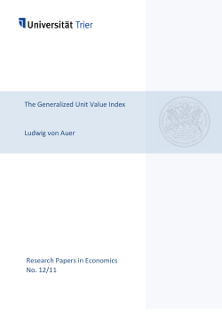 Research Papers in Economics No. 12/11 The